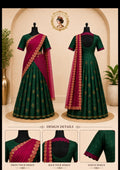 green half-sarees