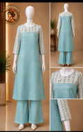 nature-fabric sky blue cord-set